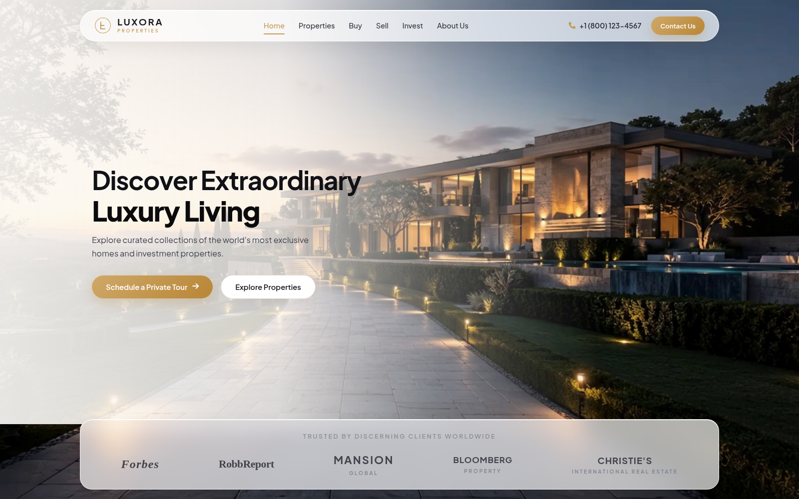 Luxora Properties screenshot